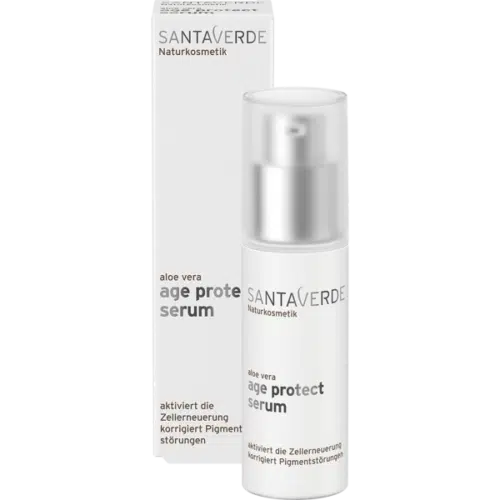 Aloe vera age protect gezichtsserum bio 30 ml Santaverde