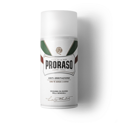 Scheerschuim met Groene thee & Haver 300 ml (wit) Proraso