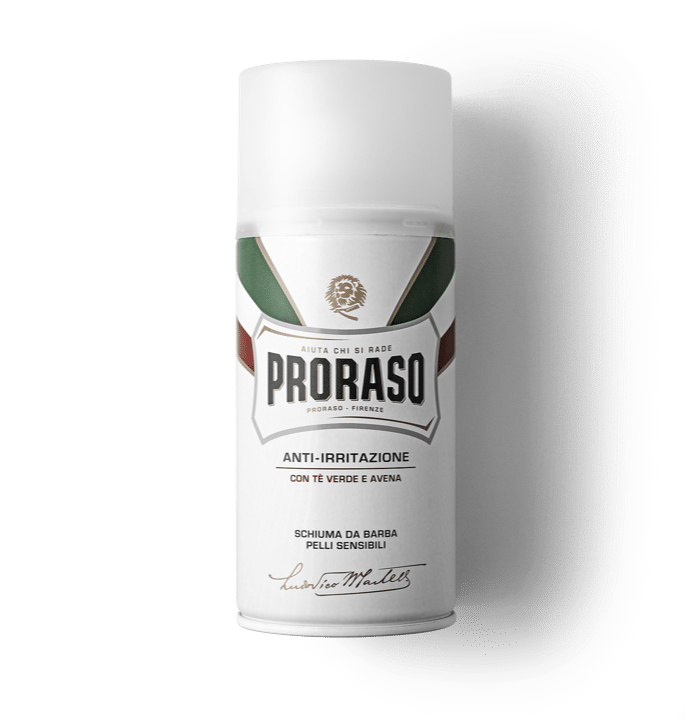 Scheerschuim met Groene thee & Haver 300 ml (wit) Proraso
