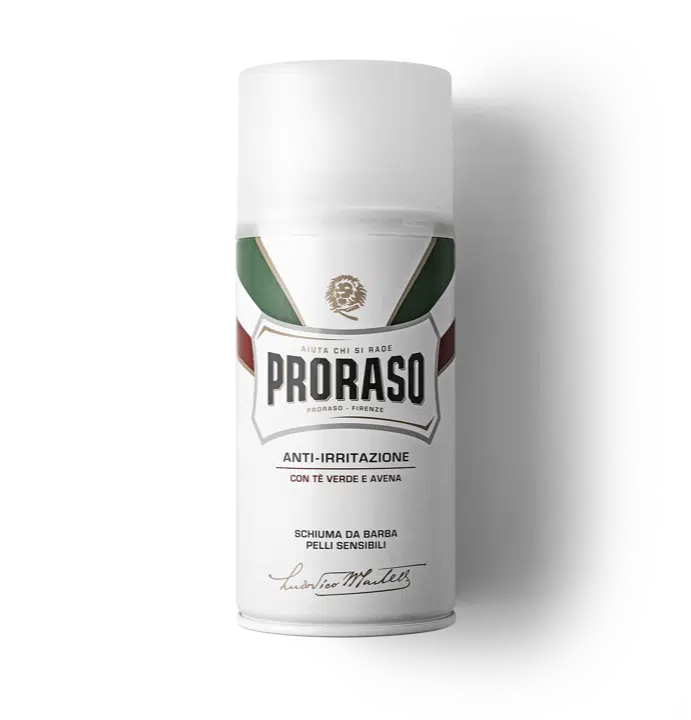 Scheerschuim met Groene thee & Haver 300 ml (wit) Proraso