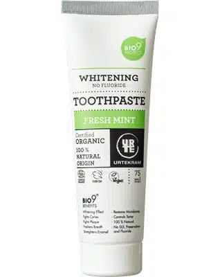 Tandpasta whitening fresh mint 75 ml Urtekram
