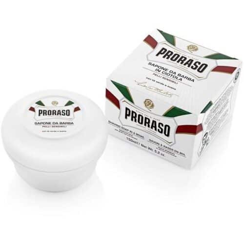 Scheerzeep met Groene thee & Haver 150 ml (wit) Proraso