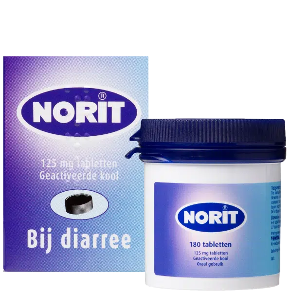 Norit 125 mg 50 tabletten Vemedia