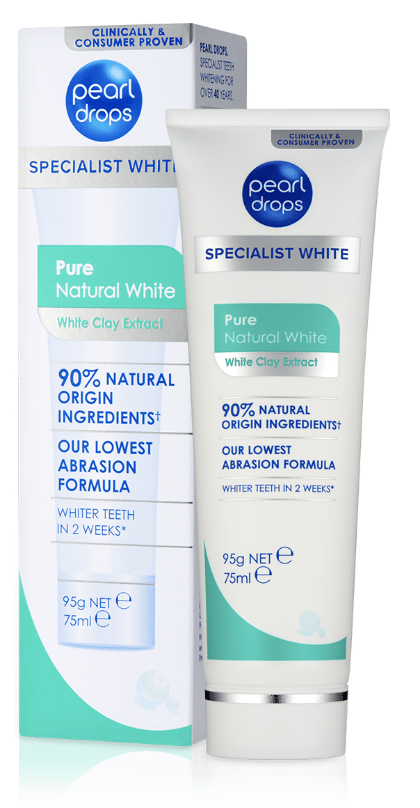 Pure Natural White tandpasta 50ml Pearldrops