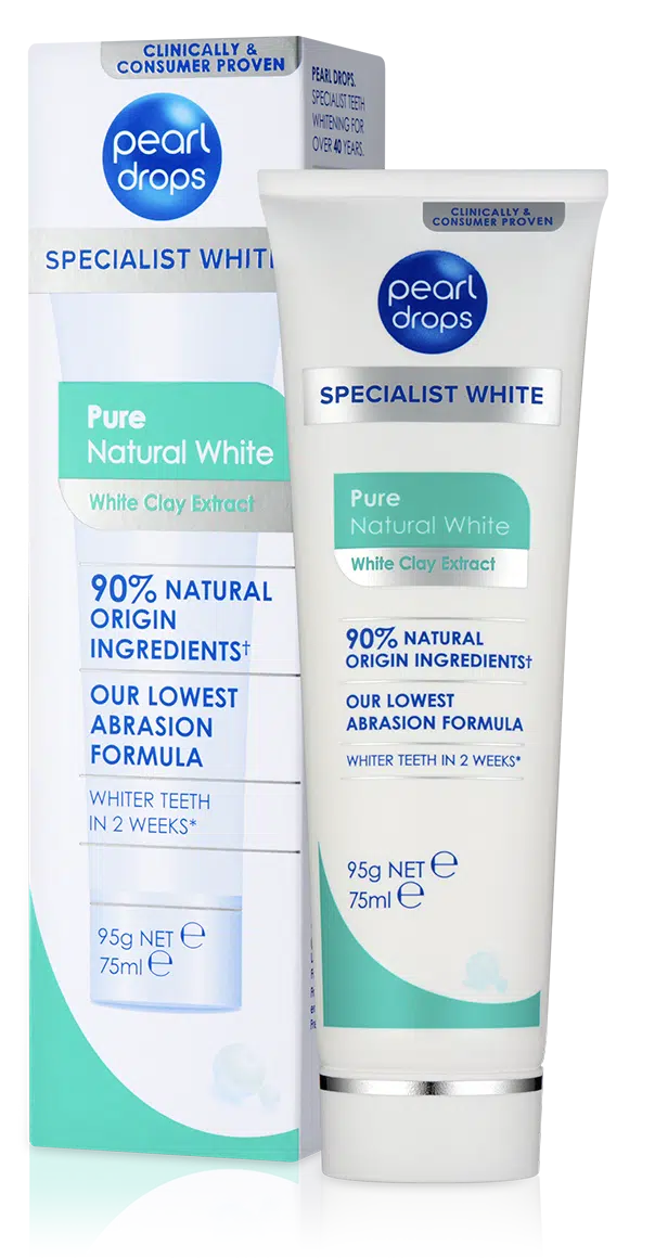 Pure Natural White tandpasta 50ml Pearldrops