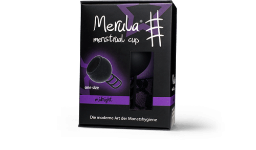 Menstruatie cup midnight zwart 1 stuks Merula