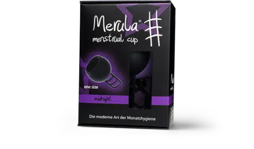 Menstruatie cup midnight zwart 1 stuks Merula
