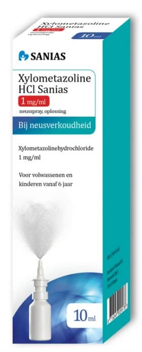Xylometazoline HCI 1 mg spray 10 ml Sanias