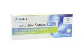 Loratadine 10 mg 30 tabletten Sanias