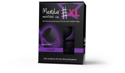 Menstruatie cup XL midnight zwart 1 stuks Merula
