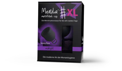 Menstruatie cup XL midnight zwart 1 stuks Merula