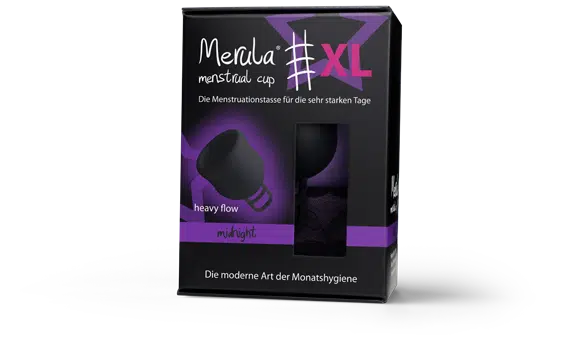 Menstruatie cup XL midnight zwart 1 stuks Merula