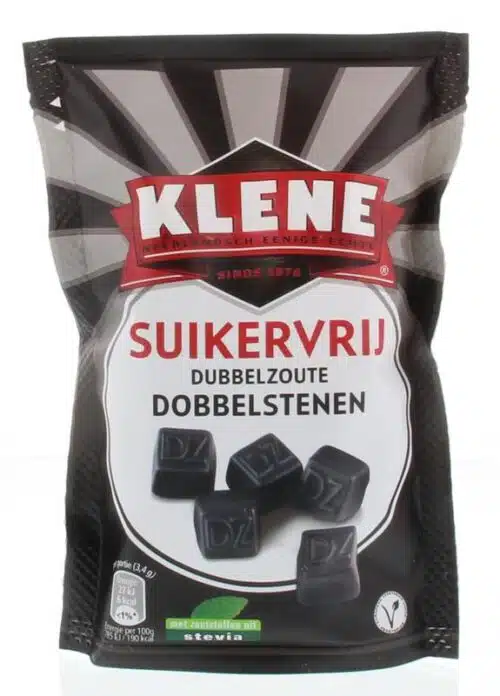 KLENE Dubbelzoute Dobbelstenen 100 gram