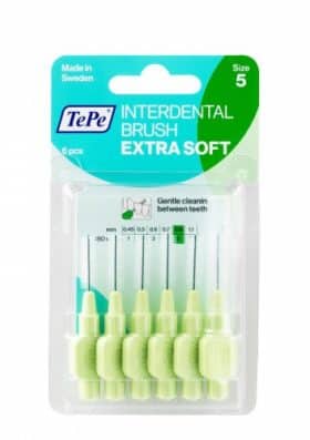 Interdental ragers extra zacht 0.8 mm licht Groen Tepe