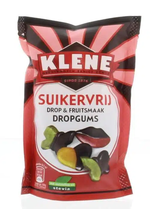 Dropgums suikervrij 105 gram Klene