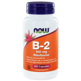 Vitamine B2 100 mg 100 capsules NOW