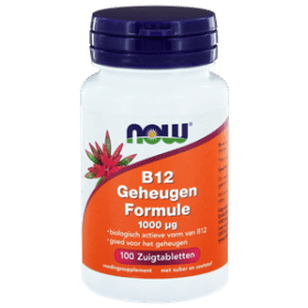 Vitamine B12 geheugenformule 1000 mcg 100 zuigtabletten NOW