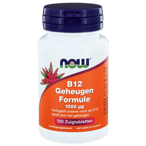 Vitamine B12 geheugenformule 1000 mcg 100 zuigtabletten NOW