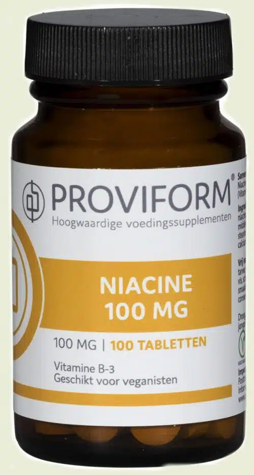 Vitamine B3 niacine 100 mg 100 tabletten Proviform