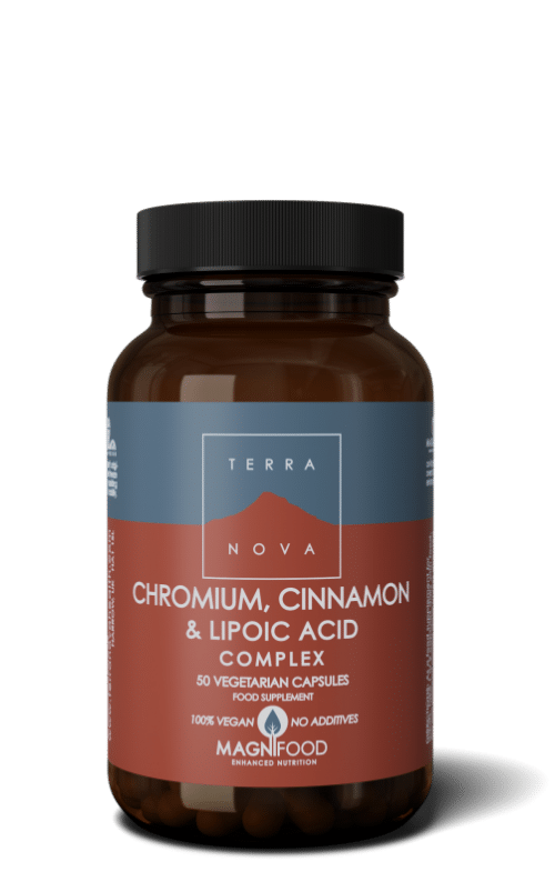 Chromium, cinnamon & lipoic acid complex 100 capsules Terranova