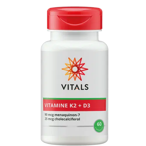 Vitamine K2 90 mcg Vitamine D 25 mcg 60 capsules Vitals