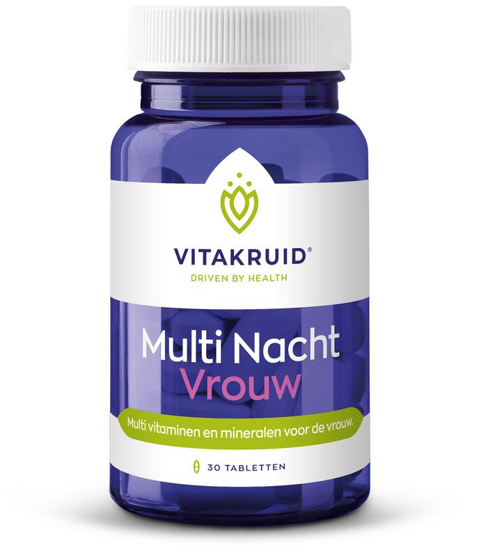 Multi nacht vrouw 30 tabletten Vitakruid