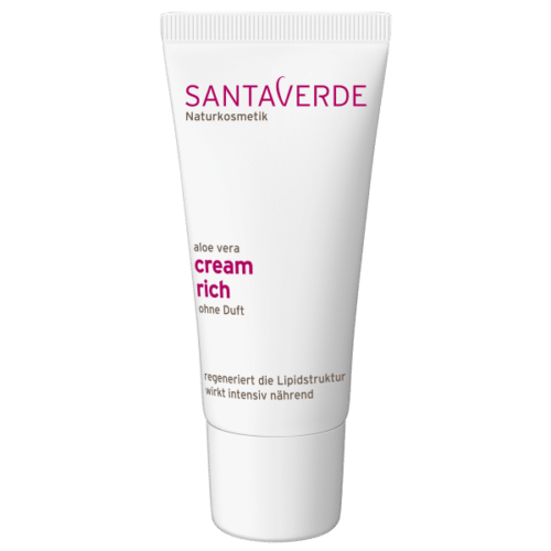 Aloe vera cream rich parfumvrij 30 ml Santaverde