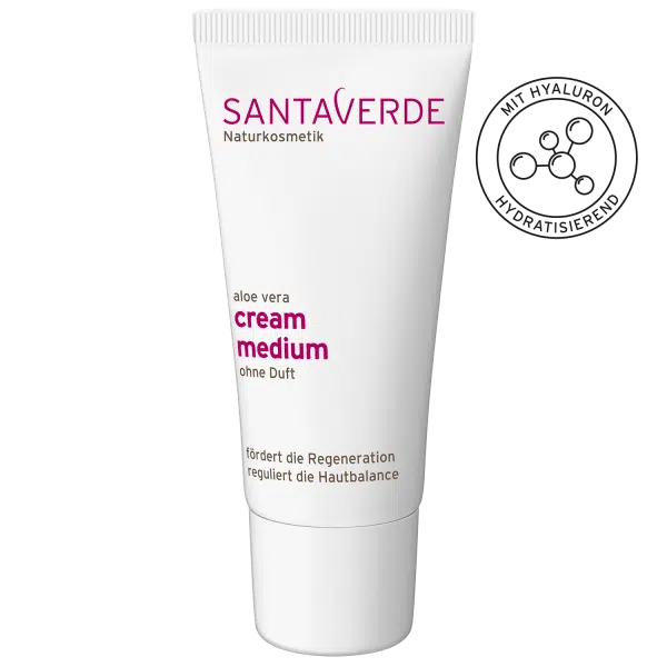 Aloe vera cream medium parfumvrij bio 30 ml Santaverde