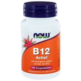 Vitamine B12 actief 100 zuigtabletten NOW