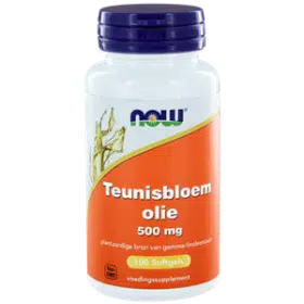 Teunisbloemolie 500 mg 100 softgels NOW