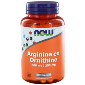 Arginine & Ornithine 500/250 mg 100 capsules NOW