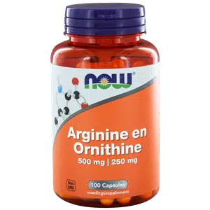 Arginine & Ornithine 500/250 mg 100 capsules NOW