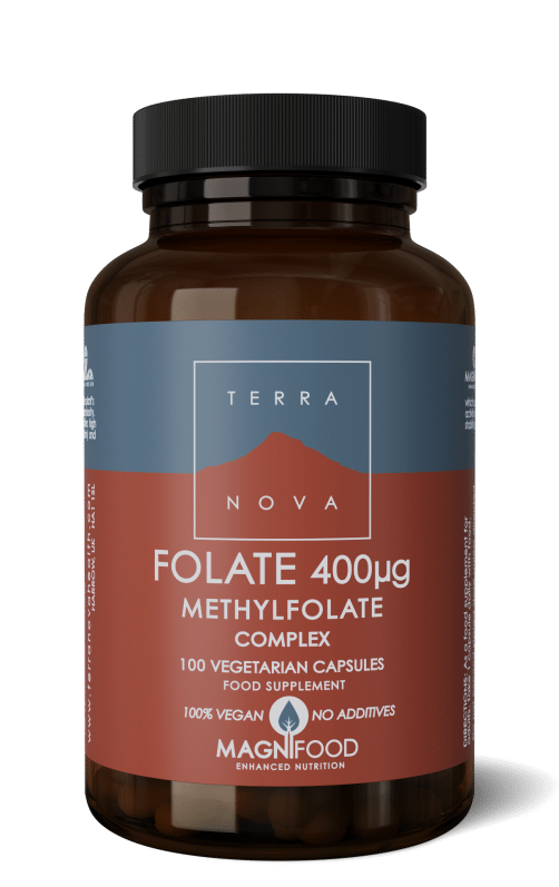 Folaat 400 mcg complex 100 capsules Terranova