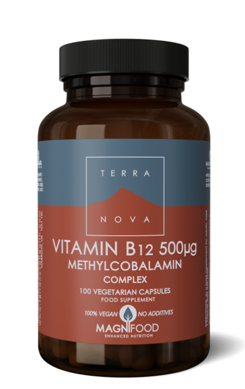 Vitamine B12 500 mcg complex 100 capsules Terranova