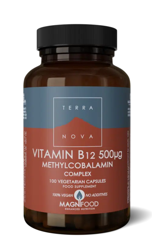 Vitamine B12 500 mcg complex 100 capsules Terranova