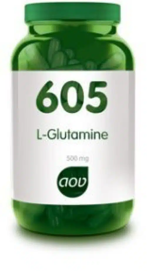 605 L-Glutamine 500 mg 90 vegicapsules AOV