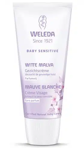 Baby witte malva sensitive gezichtscreme 50 ml Weleda