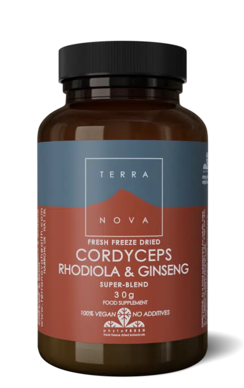 Cordyceps rhodiola & ginseng 50 capsules Terranova