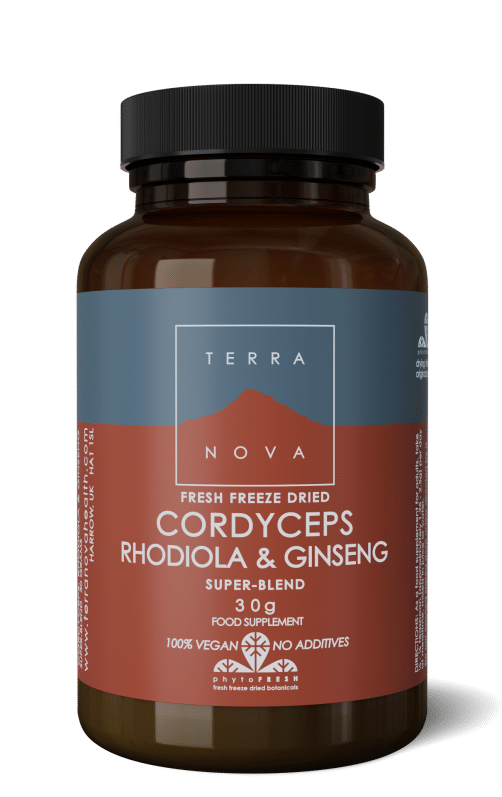Cordyceps rhodiola & ginseng 50 capsules Terranova