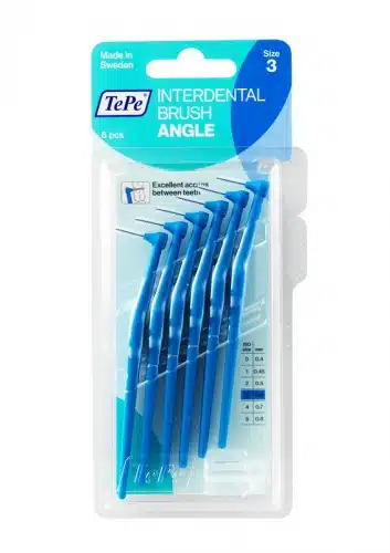 Interdental ragers Angle 0.6mm blauw Tepe*