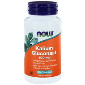 Kalium gluconaat 100 mg 100 tabletten NOW