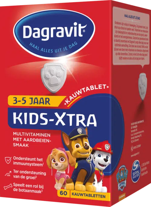 Multi kids aardbei 3-5 jaar 120 kauwtabletten Dagravit