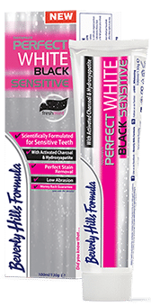 Perfect white black sensitive tandpasta 125ml Beverly Hills