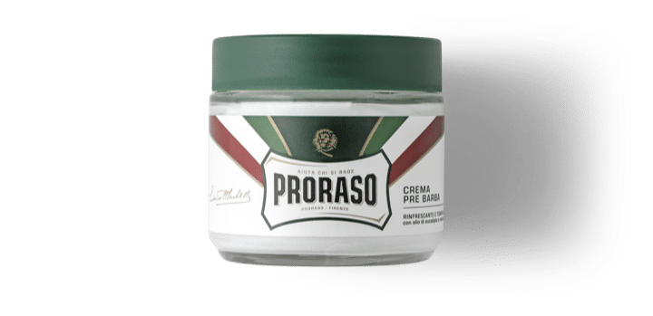 Preshave crème eucalyptus/menthol 100 ml (groen) Proraso
