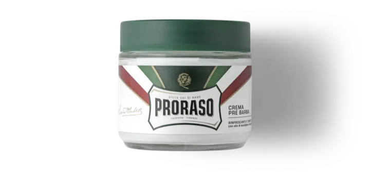 Preshave crème eucalyptus/menthol 100 ml (groen) Proraso