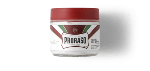 Preshave creme met sandelwood & sheabutter 100 ml (rood) Proraso