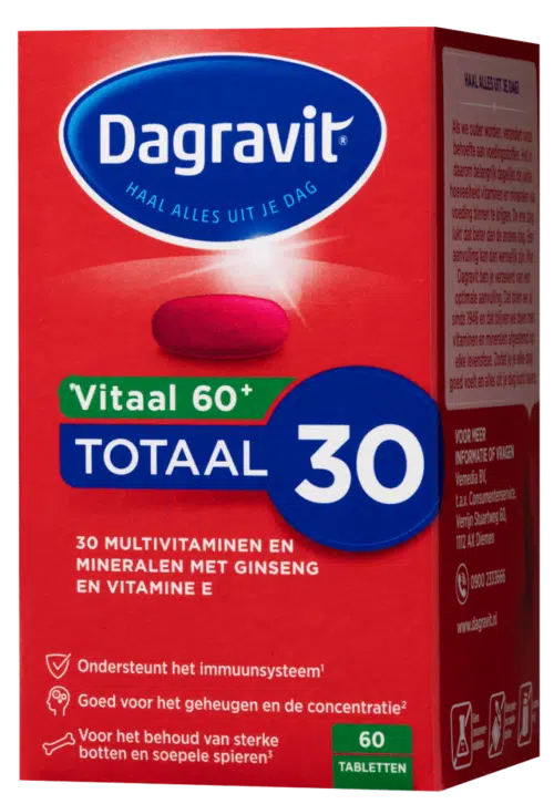 Totaal 30 vitaal 60+ 60 tabletten Dagravit