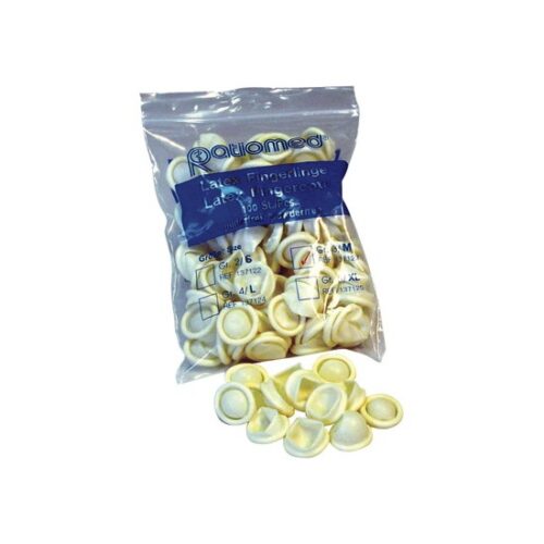 Vingercondooms latex ongepoederd Small maat 2 100st Ratiomed