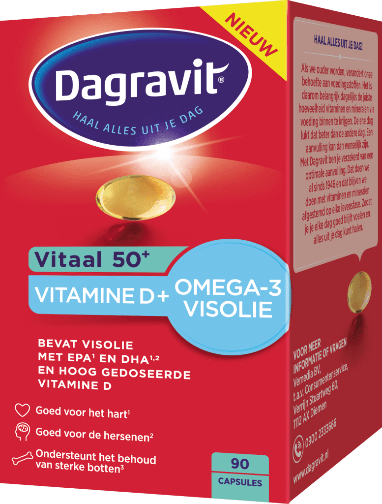 Vitaal 50+ omega/vitamine D 90 capules Dagravit