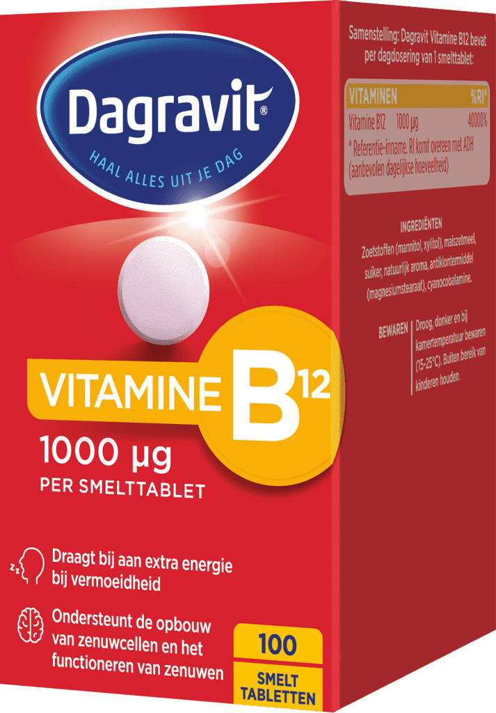 Vitamine B12 1000 mcg smelt 100 tabletten Dagravit